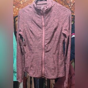 Yogalicious Lux Active Jacket in Muted Berry/ Heathered Mauve | Medium